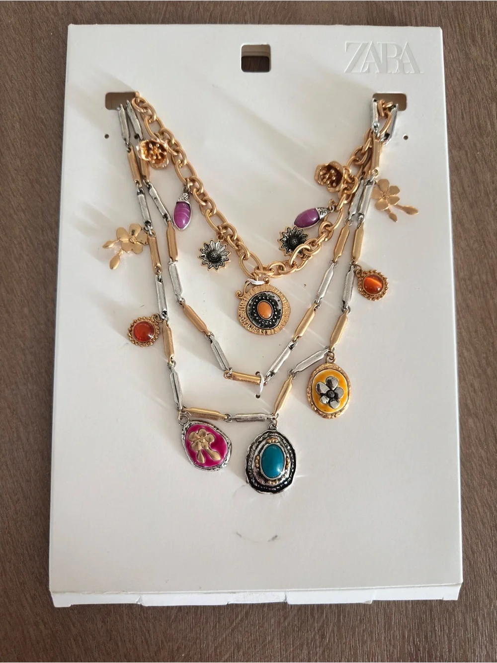 Zara Set of 3 Combined Charm Necklaces
